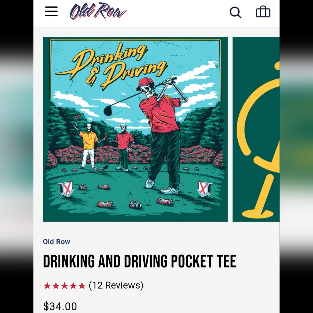 Old Row pocket tee